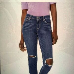 Women's PAIGE Verdugo mid-rise cropped Jeans in Radio Star Destructed